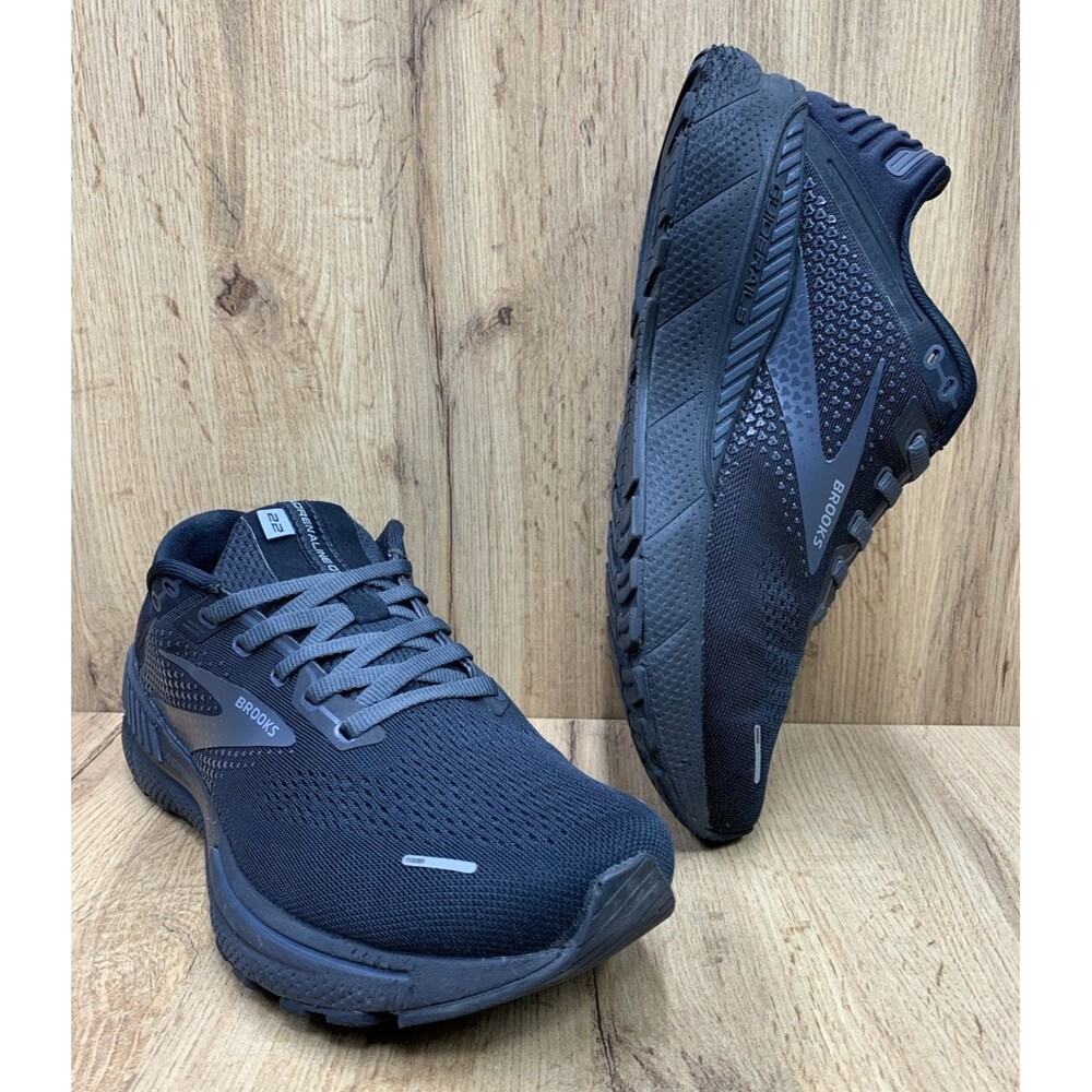 Brooks Adrenaline GTS 22 Women's Running Sneaker Shoes Black Size 10.5 Wide (D)